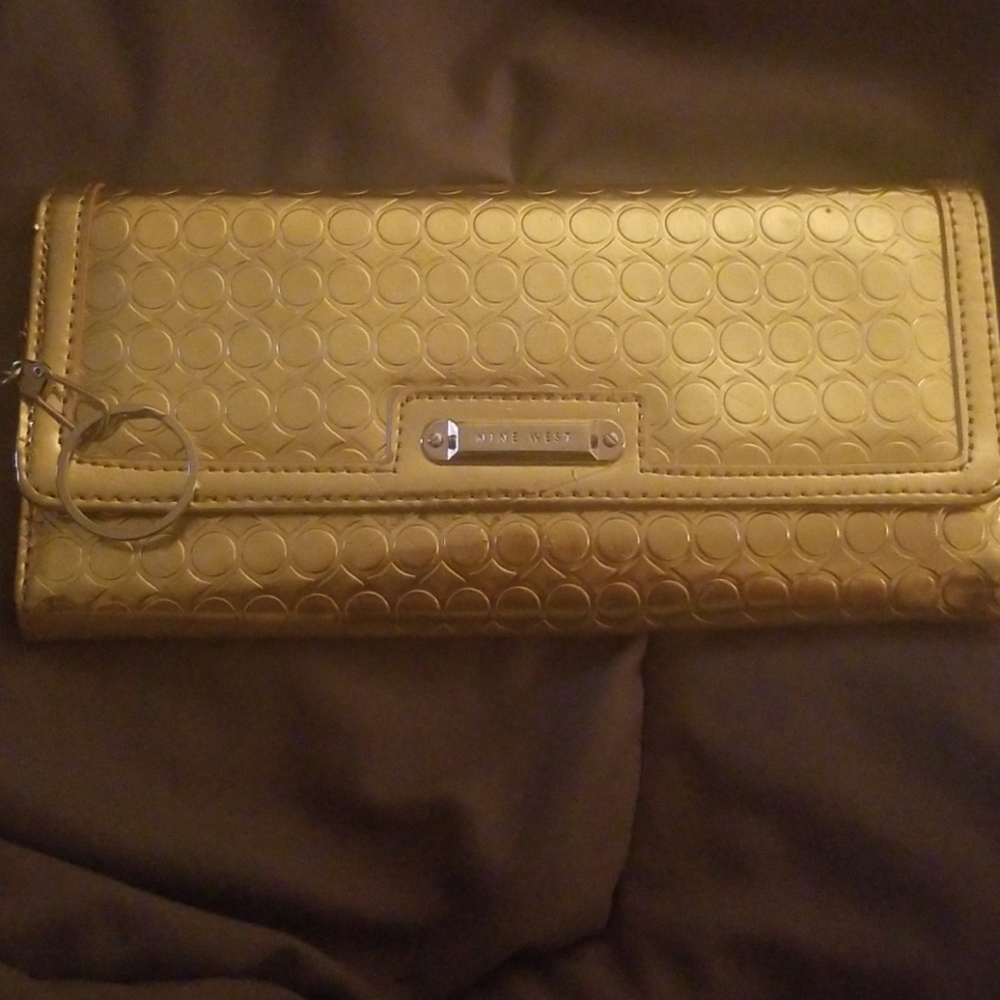 GOLD NINE WEST WALLET